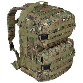 Bag, backpack - "Assault II" - 40 l - digital woodland