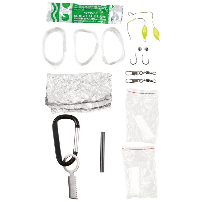 SURVIVAL KIT - "PARACHUTE CORD" - MFH® - OD GREEN/BLACK