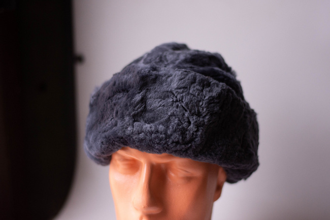 Fur hat, Cold War era, Romanian Army Surplus - Grey