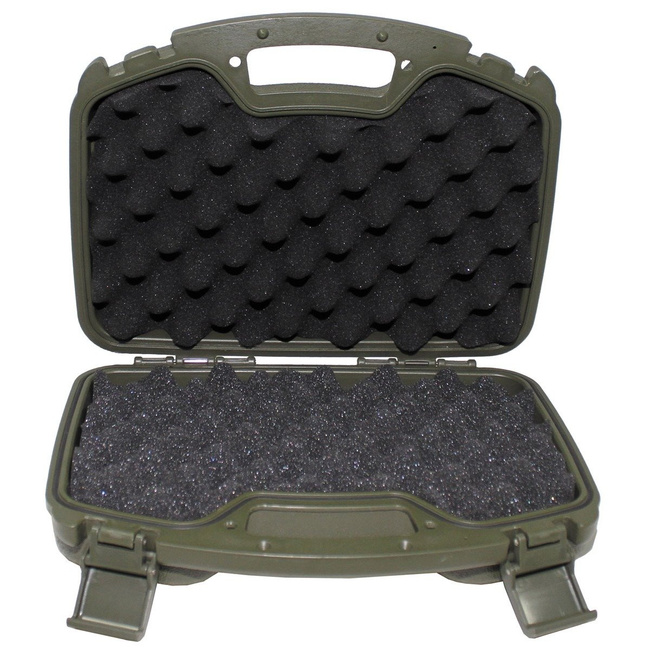 Pistol Case, plastik, big, lockable, OD green