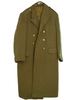 WOOL COAT - ROMANIAN MILITARY SURPLUS - OLIVE - USED
