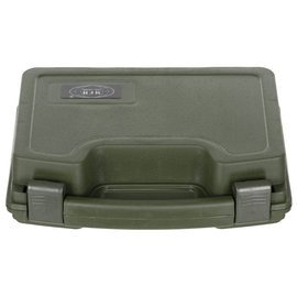 Pistol Case, plastik, small, lockable, OD green